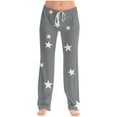 thumbnail image 1 of Fewfanhot Pants for Women Casual Lounge Pants Bow Printed Pajama Bottoms with Pockets Drawstring, 1 of 6