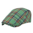 thumbnail image 1 of Fewfanhot Plaid Newsboy Cap for Men, Classic Tartan Breathable Beret Hat, Stylish Casual Driving Flat Cap for Outdoor Hunting Wedding Party Daily Wear Gift, 1 of 3