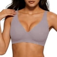 thumbnail image 1 of Fewfanhot Plus Size Seamless Sports Bra, Wireless Full Coverage Everyday Crop Top, Wide Adjustable Strap Comfort Maternity Bra for Light Support Lounge Wear, 1 of 5