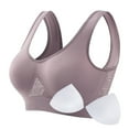 thumbnail image 1 of Fewfanhot Plus Size Sports Bra Wireless Seamless Yoga Workout Bralettes with Removable Pads, 1 of 7