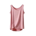 thumbnail image 1 of Fewfanhot Plus Size Women Sleeveless Tank Top, Round Neck Solid Color Casual Summer Blouse, Loose Fit Layering Basic Cami, S-3XL, 1 of 5