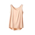 thumbnail image 1 of Fewfanhot Plus Size Women Sleeveless Tank Top, Round Neck Solid Color Casual Summer Blouse, Loose Fit Layering Basic Cami, S-3XL, 1 of 5