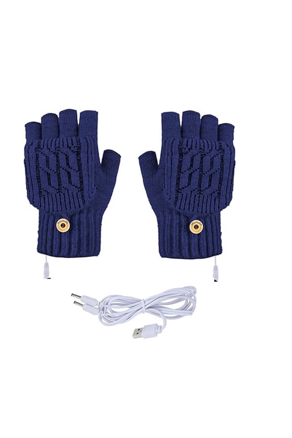 Fewfanhot Rechargeable Electric Heating Gloves - Waterproof & Touchscreen Winter Warm Gloves for Outdoor Sports