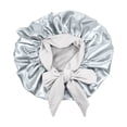 thumbnail image 1 of Fewfanhot Satin Bonnets for Every Women & Men - Elastic Wide Band Hair Wrap Cap for Curly Hair - Shower Cap for Sleeping, 1 of 2
