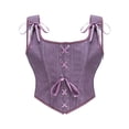 thumbnail image 1 of Fewfanhot Shapewear Underwear Vintage Lace Up Tie Front Bustier Shapewear Top Renaissance Corset Tops for Women, 1 of 4