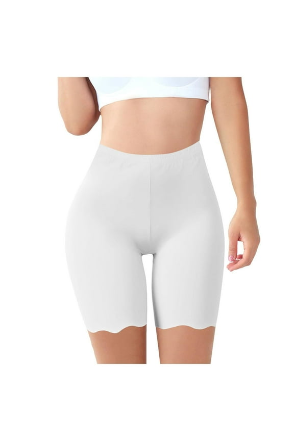 Fewfanhot Shorts Tummy Control Workout Gym High Waisted Running Yoga Compression Spandex Shorts for Women