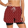 thumbnail image 1 of Fewfanhot Shorts for Women Polka Dot Womens High Waist Shorts Loose Wide Leg Shorts, 1 of 8