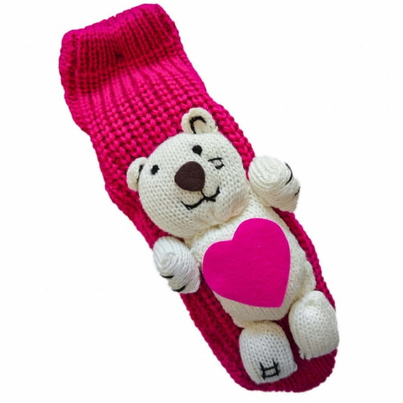 Fewfanhot Socks for Women Thick Knit Skid proof Warm Casual Floor Carpet Winter Warm Christmas Socks