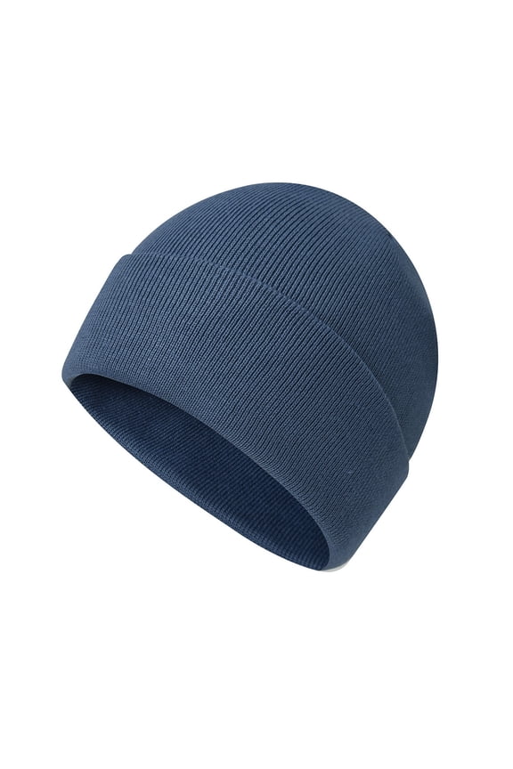 Solid Color Knit Beanie Hat for Men Women, Warm Soft Slouchy Skull Cap, Stylish Grid Pattern Hat for Outdoor Activities Daily Wear Gift