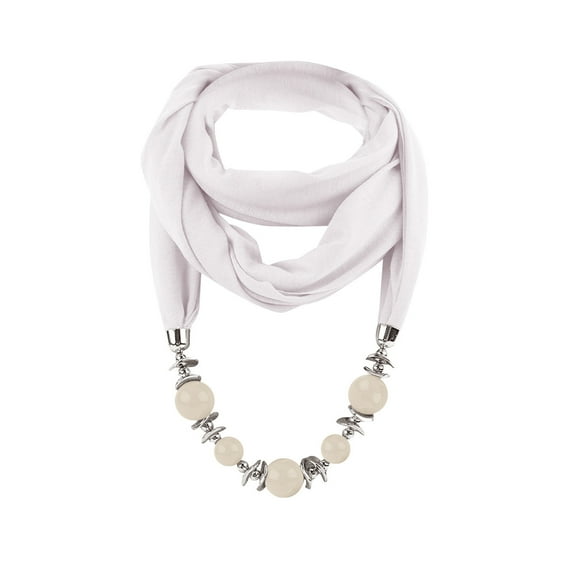 Fewfanhot Solid Color Scarf With Hidden Zipper Pocket For Women - Lightweight Travel Neck Wrap for Winter