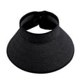 thumbnail image 1 of Fewfanhot Straw Visor Sun Hat for Women, Foldable Wide Brim UPF50+ UV Protection Beach Hat Breathable Empty Top Summer Sun Cap for Travel Outdoor Wear, 1 of 6