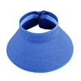 thumbnail image 1 of Fewfanhot Straw Visor Sun Hat for Women, Foldable Wide Brim UPF50+ UV Protection Beach Hat Breathable Empty Top Summer Sun Cap for Travel Outdoor Wear, 1 of 6