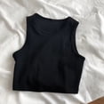 thumbnail image 1 of Fewfanhot Summer Tops for Women 2026 Summer Tank Tops Sleeveless Ribbed Knit Shirts Cropped Sweater, 1 of 7