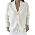 thumbnail image 1 of Fewfanhot Sweaters for Women Lightweight Cardigan Knit Button Knit Tops Business Casual Office Wear, 1 of 4