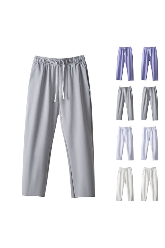 Sweatpants for Men Athletic Solid Pocket Warm Up Drawstring Joggers Running Classic Workout Pants