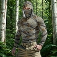 thumbnail image 1 of Fewfanhot Sweatshirts for Men Hunting Shirts with Mask Long Sleeve Camo Fishing Hoodie, 1 of 10