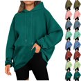 thumbnail image 1 of Fewfanhot Sweatshirts for Women Hooded Sweatshirts Casual Comfy Tops Fall Fashion Outfits 2025 Cute Clothes with Pockets, 1 of 10