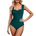 thumbnail image 1 of Fewfanhot Swimming Suits for Women One Piece Swimsuits Tummy Control Bathing Suits Modest Full Coverage Swimsuit Wide Straps Swimwear, 1 of 7