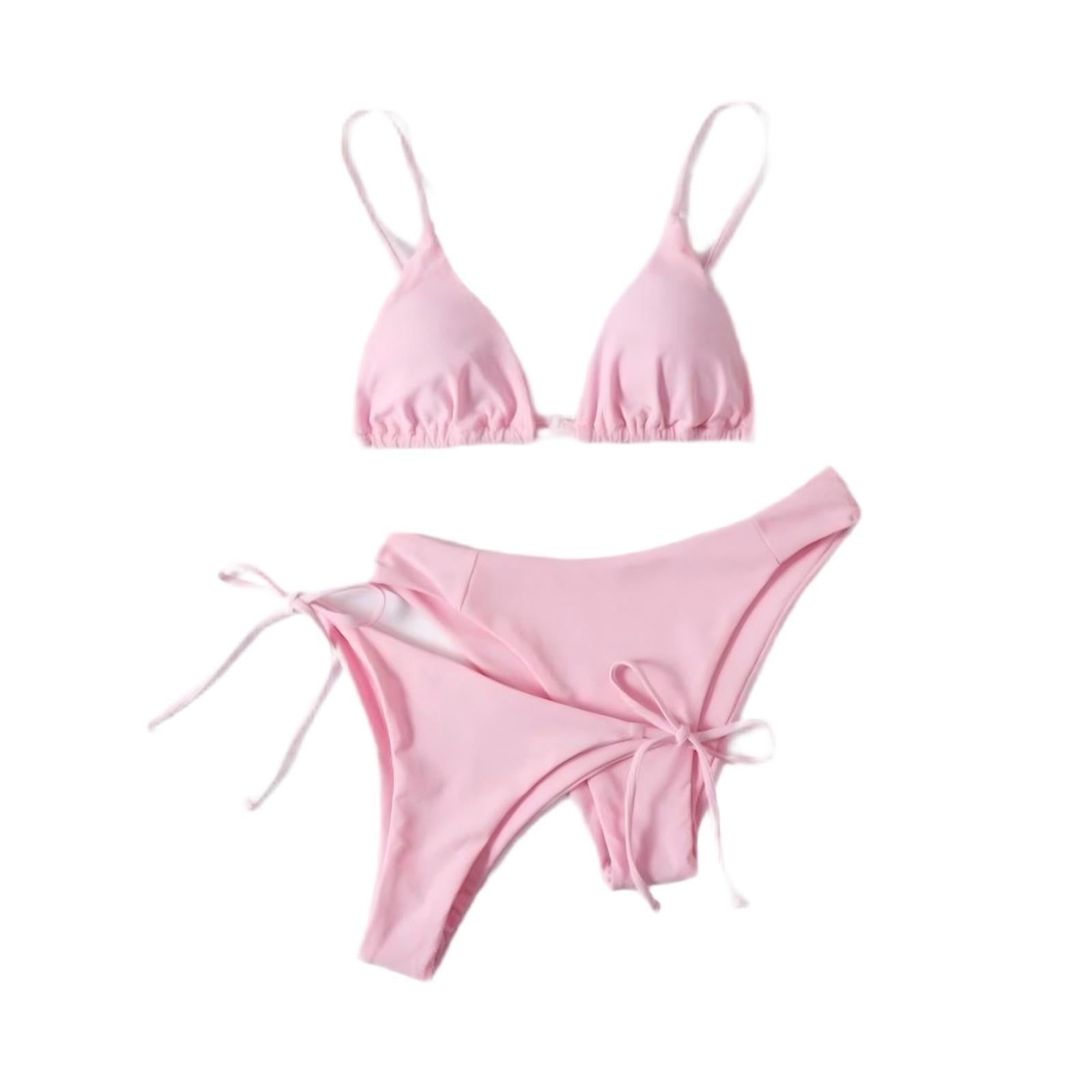 Hanging Neck Bikini Set Three Piece Swimsuit