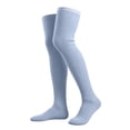 thumbnail image 1 of Fewfanhot Thigh High Over The Knee Socks, Ribbed Knit Cotton Stretch Long Tube Casual Boot Stocking Leg Warmers Socks, 1 of 5