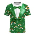thumbnail image 1 of Fewfanhot Tops for Women Trendy Unisex Funny Holiday Tuxedo St Patrick's day T-Shirts Graphic Short Sleeve Novelty Party Top, 1 of 8