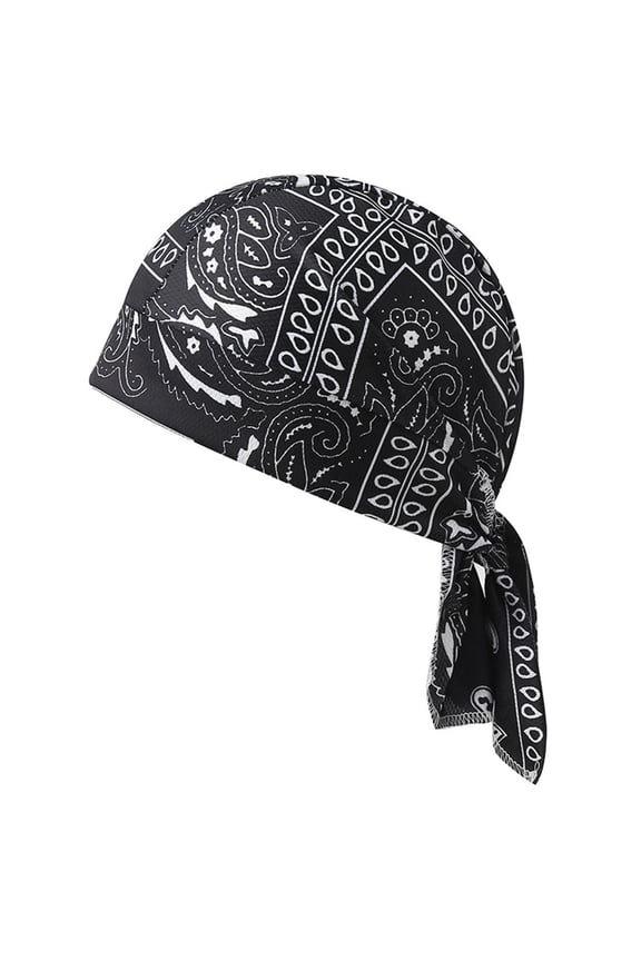 Fewfanhot Unisex Rag Skull Caps for Men Sweat Wicking Doo Rags Cooling Helmet Liner Cycling Motorcycle Bandana