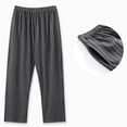 thumbnail image 1 of Fewfanhot Unisex Sleep Pants Straight Leg Elastic Waist Soft Comfortable Solid Color Home Pants for Men & Women, 1 of 4