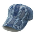 thumbnail image 1 of Fewfanhot Unisex Vintage Washed Distressed Baseball Cap, Fashion Sun Hat with Faded-Look for Casual Outdoor Style, 1 of 6