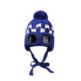 thumbnail image 1 of Fewfanhot Unisex Winter Beanie with Fixed Goggles, Double-Layer Knit Hat with Soft Fleece Lining, Warm Windproof Skull Cap, 1 of 3