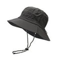 thumbnail image 1 of Fewfanhot Ventilated Boonie Hat for Men Women, UPF50+ UV Protection Wide Brim Sun Hat with Adjustable Chin Strap Breathable Outdoor Cap for Hiking Fishing Camping Gift, 1 of 3