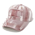 thumbnail image 1 of Fewfanhot Vintage Distressed Unisex Baseball Cap, Fashion Washed Denim Snapback with Sun Protection for Men Women Hat, 1 of 3