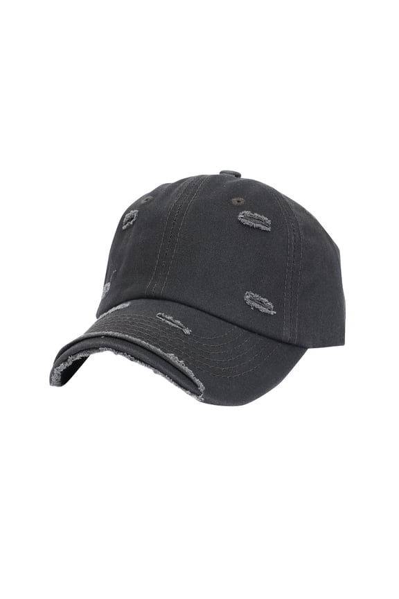 Washed Distressed Denim Baseball Cap for Men Women, Vintage Ripped Adjustable Dad Hat, Breathable Sun Hat for Streetwear Daily Wear Outdoor Gift