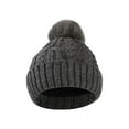 thumbnail image 1 of Fewfanhot Winter Knit Beanie Hat Head Cover Cap–Warm Cuffed Solid Color Ski Cap for Men & Women Outdoor Activities, 1 of 4