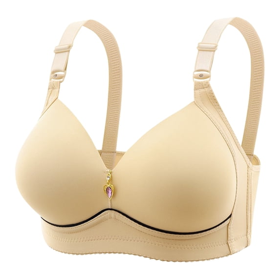 Fewfanhot Wireless Comfort Lift Seamless Bra Women Nude Soft Support Everyday Sleep Lounge