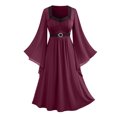 thumbnail image 1 of Fewfanhot Women Dresses Plus Size Renaissance Dress for Women Medieval Fairy Halloween Dress, 1 of 8