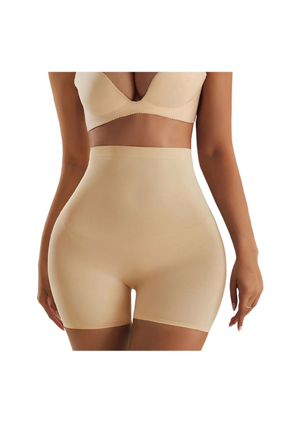 Women High Waist Tummy Control Shapewear Yoga Shorts, Seamless Compression BodyShaper, Mid-Thigh Underwear, S-4XL