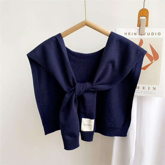 Fewfanhot Women Shawl Wrap, Knitted Scarf Cape Pashmina Shawls, Fashion Shrug for Fall Winter & Air-conditioned Room
