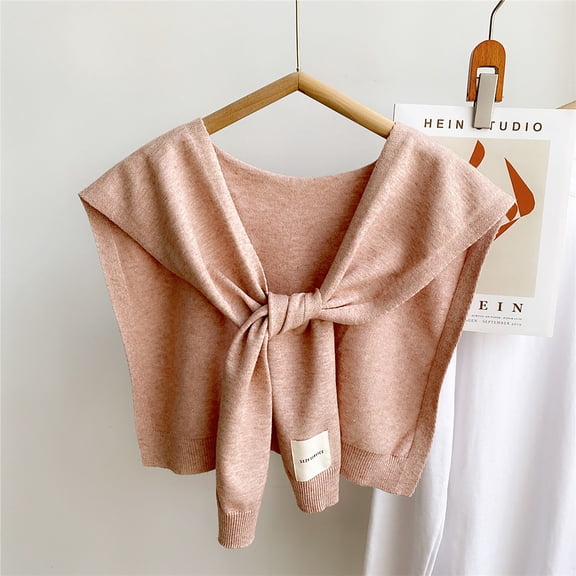 Fewfanhot Women Shawl Wrap, Knitted Scarf Cape Pashmina Shawls, Fashion Shrug for Fall Winter & Air-conditioned Room