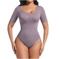 thumbnail image 1 of Fewfanhot Women's Base Layer Shapewear Set for Tummy Control & Smoothing, Short Sleeve Comfort Seamless Bodysuit for Daily Wear and Special Occasions, 1 of 4