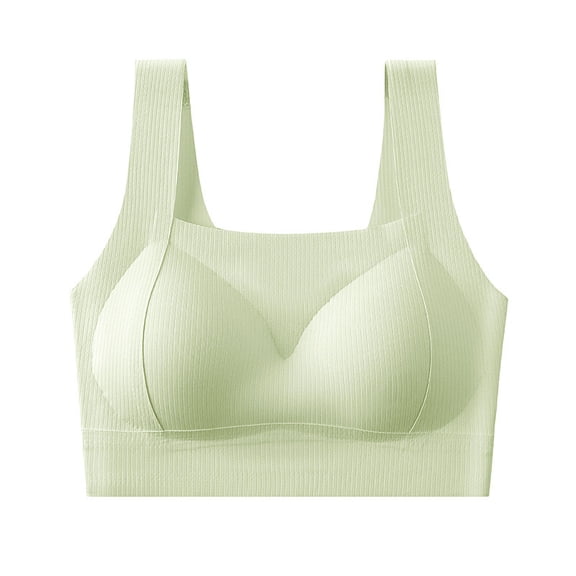 Fewfanhot Women's Bra - Wireless Smoothing Design in Solid Colors Everyday Wear Stretchy & Adjustable, Comfortable Everyday Fit