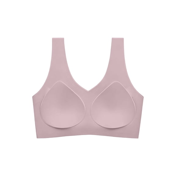 Fewfanhot Women's Bra - Wireless Smoothing Design in Solid Colors Everyday Wear Stretchy & Adjustable, Comfortable Everyday Fit