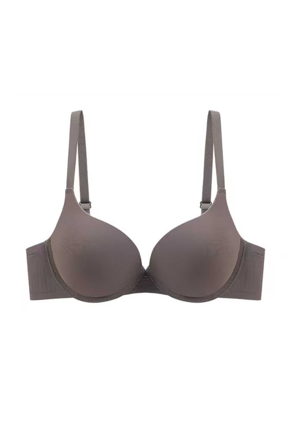 Women's Bras Seamless Push Up Bra with Underwire, Anti-Sagging T-Shirt Bra, Comfort Daily Wear Bra for D Cup