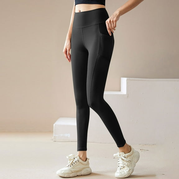 Fewfanhot Women's Casual Sports Silk Stockings & Fitness Pants, Long Leg Lifting Design, Solid Color Soft Fabric for Yoga, Workout, Running