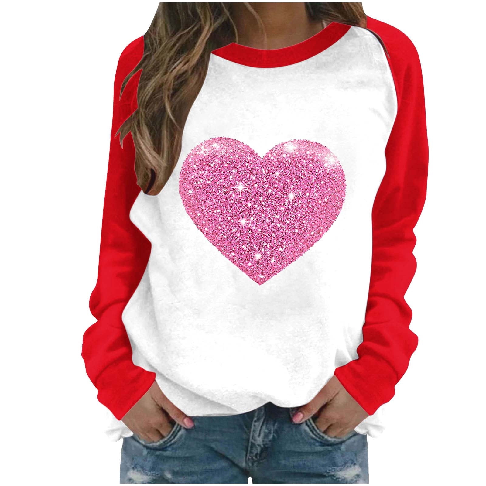 Fewfanhot Women's Clothing Valentine's Day Women's Funny Love Heart — free download