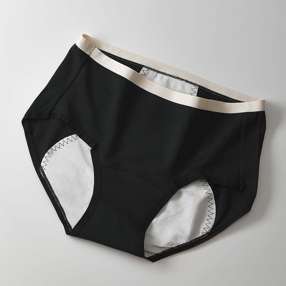 Fewfanhot Women's Cotton Underwear High Waist Solid Color Briefs Soft Breathable Full Coverage Ladies Panties