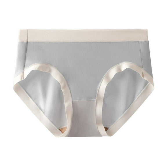 Fewfanhot Women's Cotton Underwear High Waist Solid Color Briefs Soft Breathable Full Coverage Ladies Panties