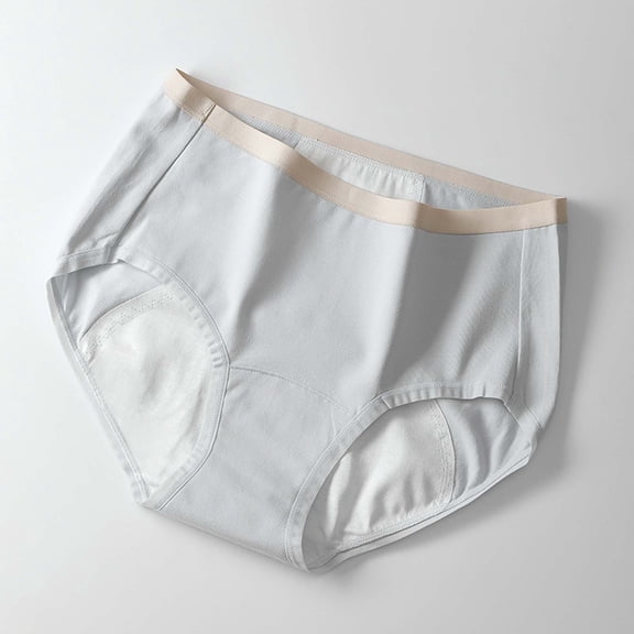 Fewfanhot Women's Cotton Underwear High Waist Solid Color Briefs Soft Breathable Full Coverage Ladies Panties