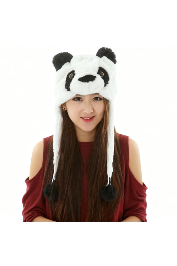 Women's Cute Knit Animal-Decor Beanie Hat Cozy Soft Fleece Lined Warm Cap Solid Color Adorable Headwear