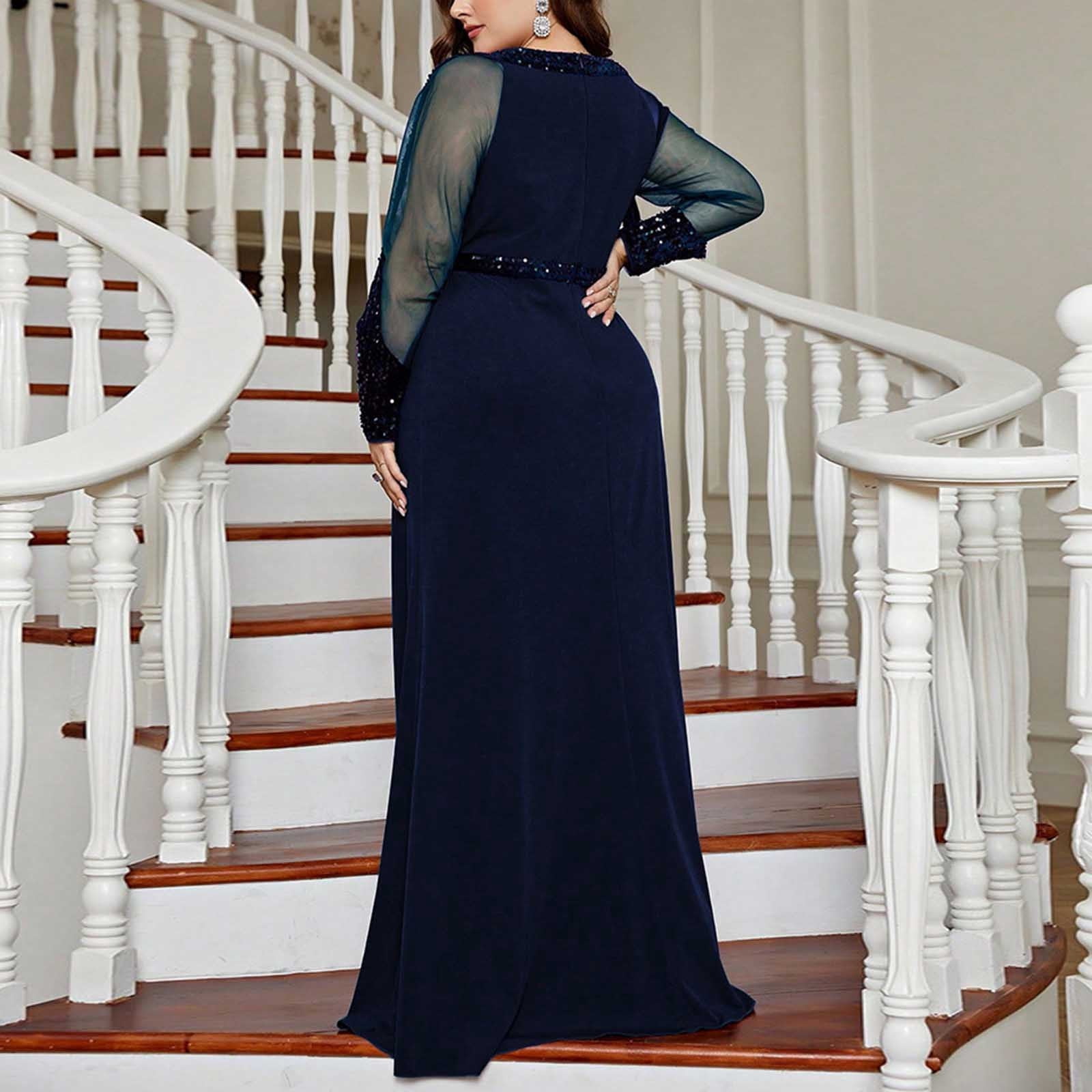 Mother Of The Bride Dresses Long Chiffon With Sequin Lace - Formal Evening Gown For Wedding, Prom, Special Occasions