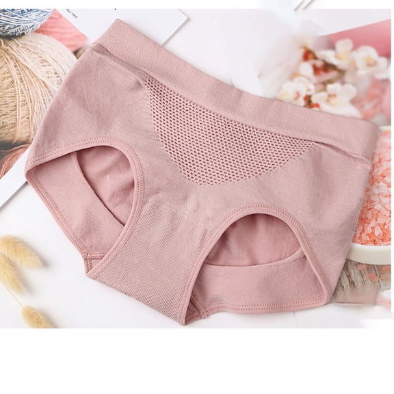 Fewfanhot Women's Fashion Warm Underwear Abdominal-Control Design Soft Cozy Breathable Briefs